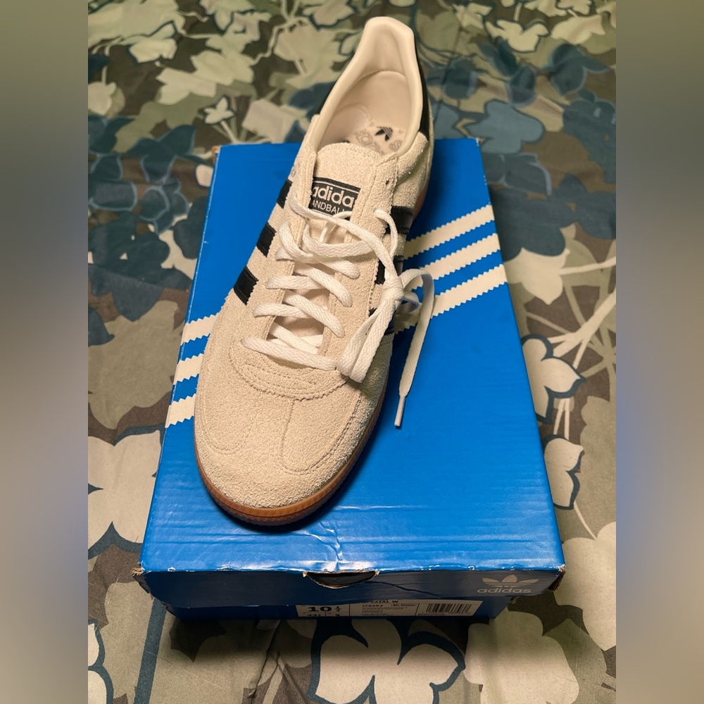 Adidas Spezial White and Black Sneakers